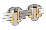 Blindniete m. großem Klemmbereich (Multigrip)