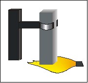 vertikaler Entflammbarkeitstest UL94-V: Teststab wird vertikal gezündet