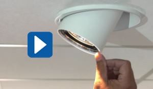 Friktionsscharnier in Spotlampe Bewegliche Spots dank Friktionsscharnier