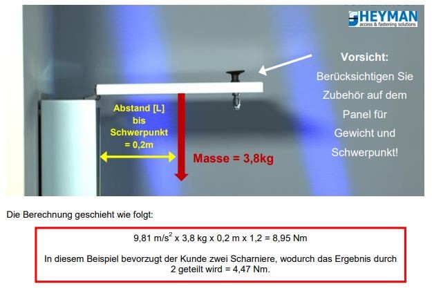 Beispiel konstante Scharnier Friktion